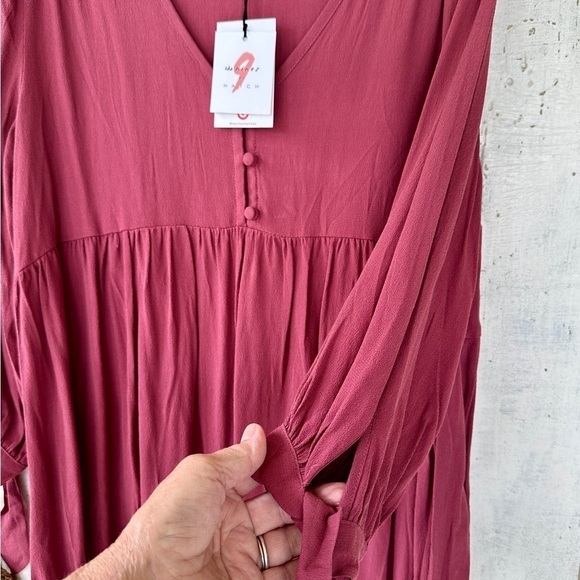 THE NINES, BY HATCH, NWT, MATERNITY TOP. IN DUSTY ROSE. SIZE M - Picture 2 of 9